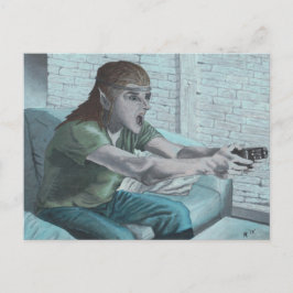 Postal Jugador de video Elf Jefe de juego contra la tarje