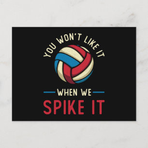 Postal Jugador de voleibol al que no te gustará It Beach