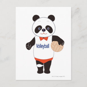 Postal Jugador de voleibol de Panda