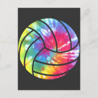 Jugador de voleibol hippie colorido