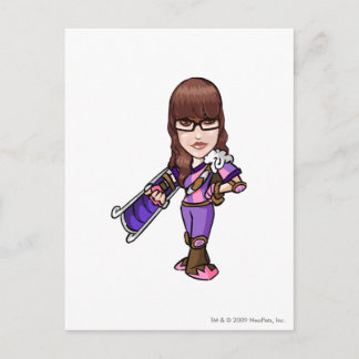 Postal Jugador del personal de Pie Faerieland