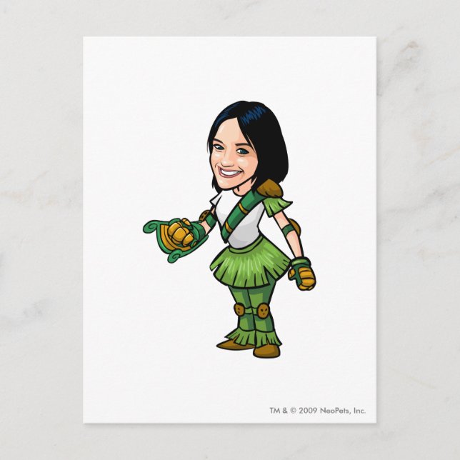 Postal Jugador del personal de Twitterpate Mystery Island (Anverso)