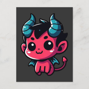 Postal Jugador diablo rojo - Personalizado, personaje, ro