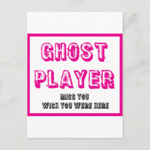 Postal jugador fantasma de bunco