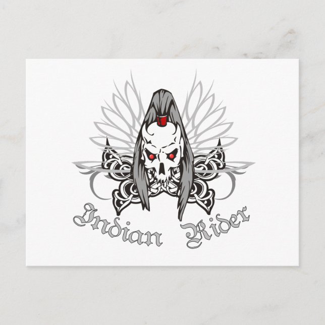 Postal Jugador indio (Anverso)