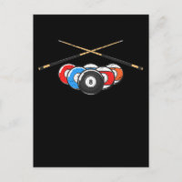 Jugador Retro de Billar Bola 8 con Taco
