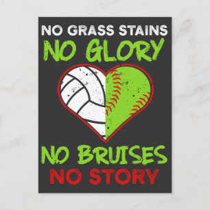 Postal Jugadora de Softbol Voleibol Magulla Atletas