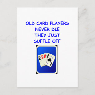 Postal jugadores de cartas