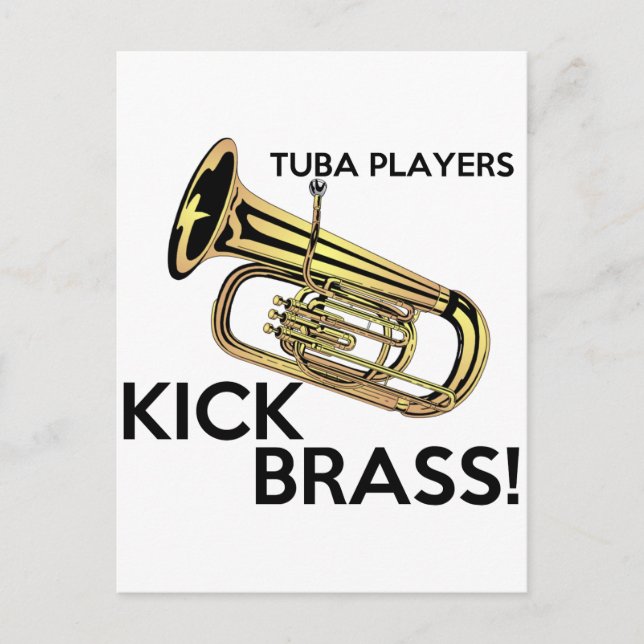 Postal Jugadores De Tuba Kick Brass (Anverso)