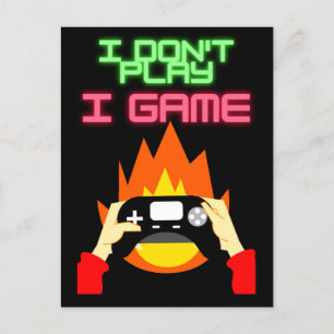 Postal Jugadores de video: No juego yo