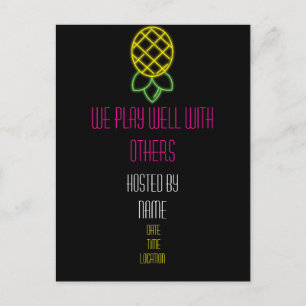 Postal Jugamos Bien Con Otros Fiestas De Swingers Invitad