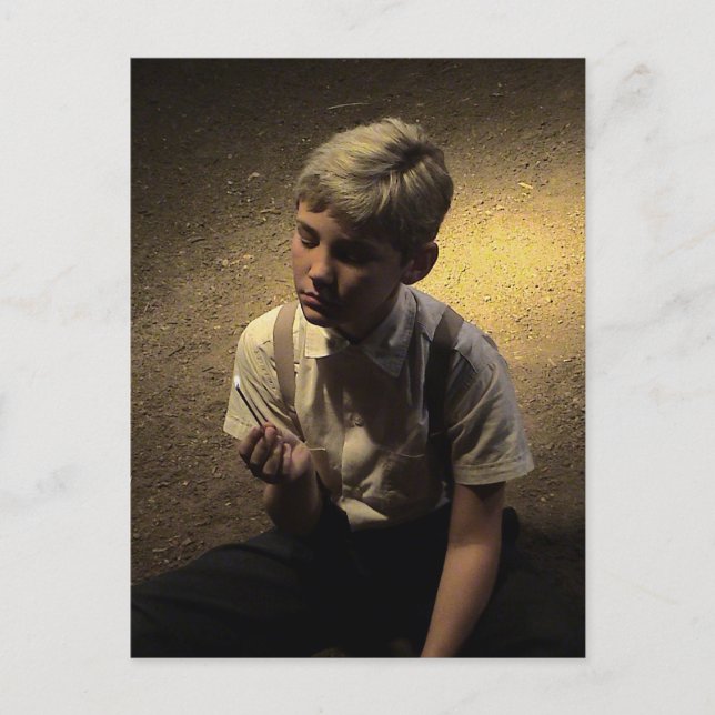 Postal Jugando con fuego (Anverso)