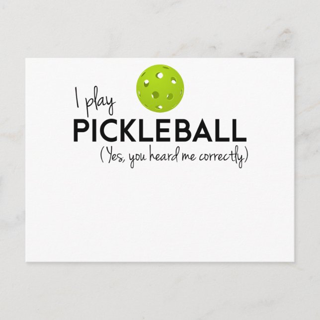 Postal Jugar a Pickleball (Anverso)