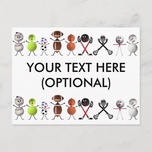 Postal Jugar a todos los deportes (Anverso)