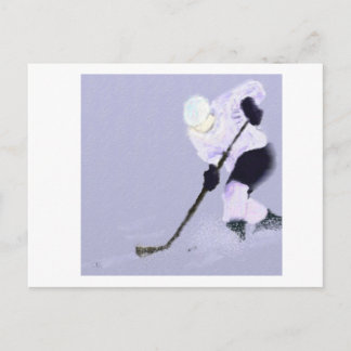 Postal Jugar al arte del hockey sobre hielo