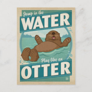 Postal Jugar como un Otter
