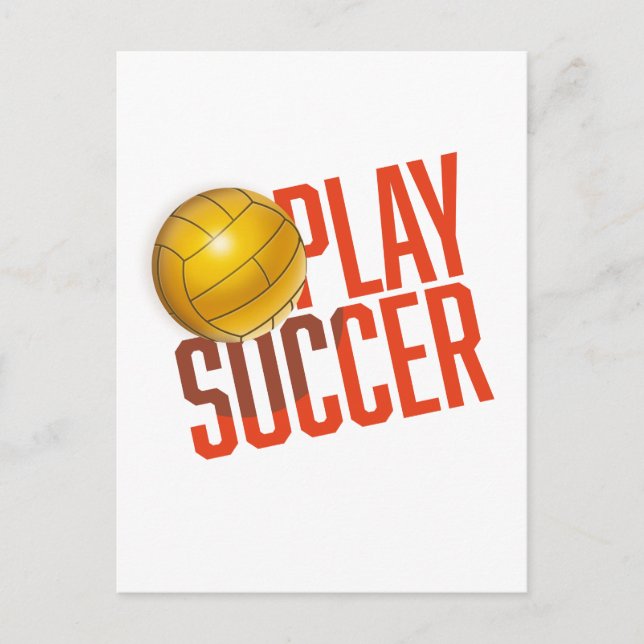 Postal Jugar fútbol (Anverso)