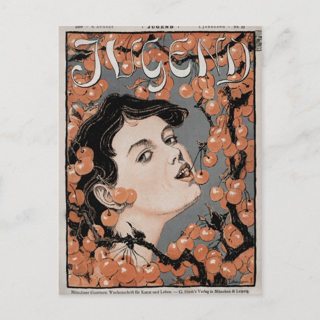 Postal Jugend Magazine Nr.32 ilustracion de portada (Anverso)