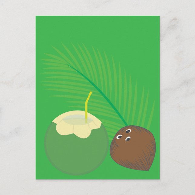 Postal Jugo de coco (Anverso)