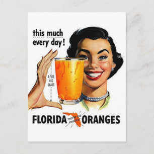 Postal Jugo Naranja de Florida