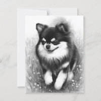 Jugoso Chihuahua en mano en flor pintado