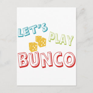 Postal juguemos el bunco