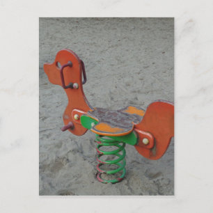 Postal Juguete de perro Naranja de juegos infantil en are