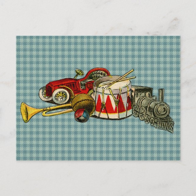 Postal Juguetes antiguos para niños (Anverso)