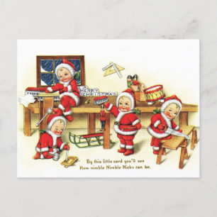 Postal Juguetes de Navidad para niños buenos