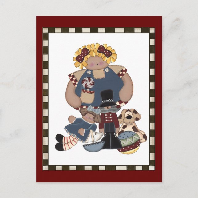 Postal Juguetes en tiempo de reproducción (Anverso)