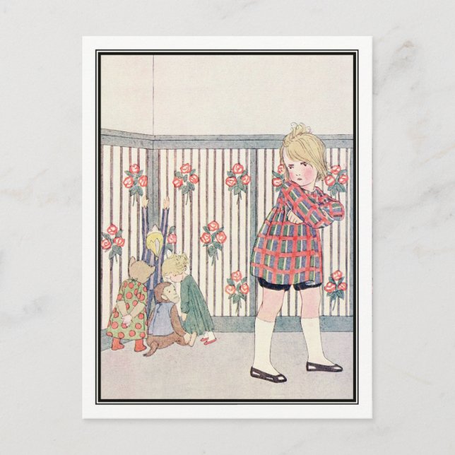 Postal Juguetes infantiles y niños por H. Willebeek Le Ma (Anverso)