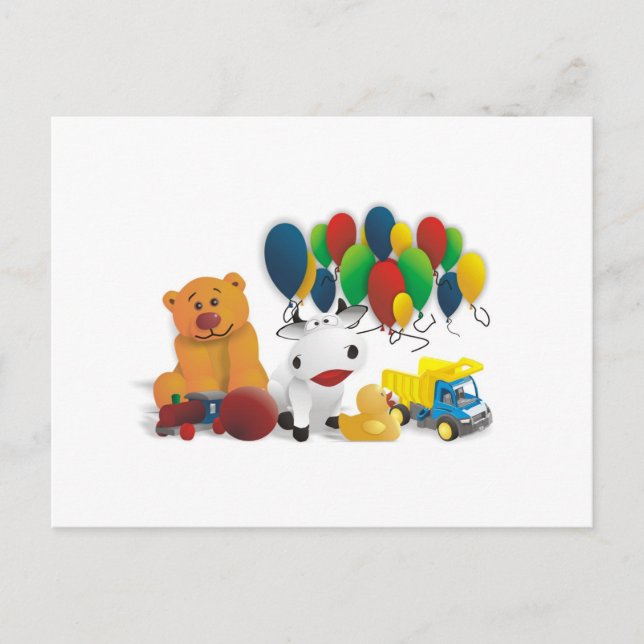 Postal Juguetes para niños (Anverso)