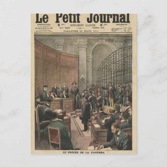 Postal Juicio de la Camorra (Anverso)