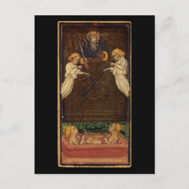 Postal Juicio Tarot Card (Anverso)