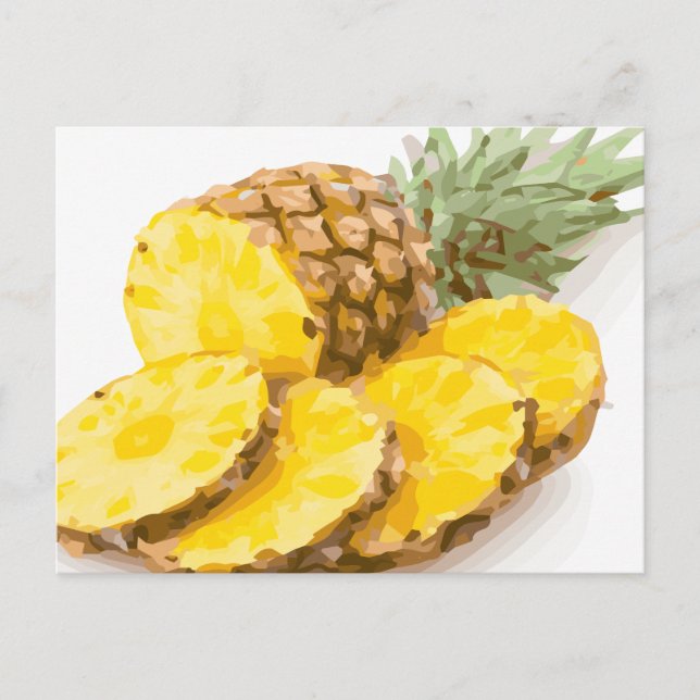 Postal Juicy Pineapple Slices (Anverso)
