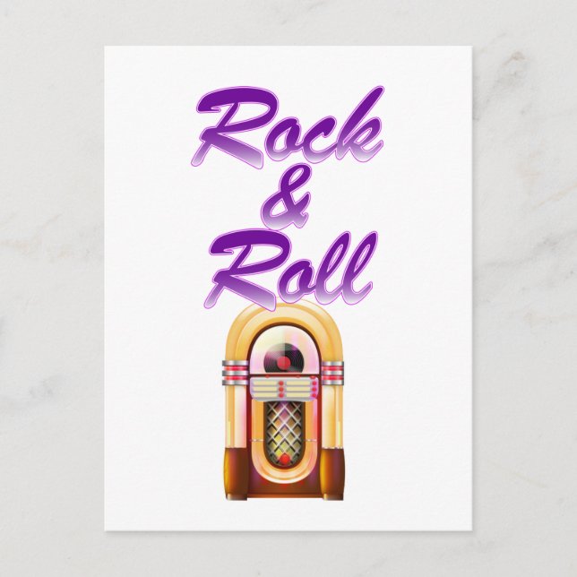 Postal Jukebox Rock and Roll (Anverso)