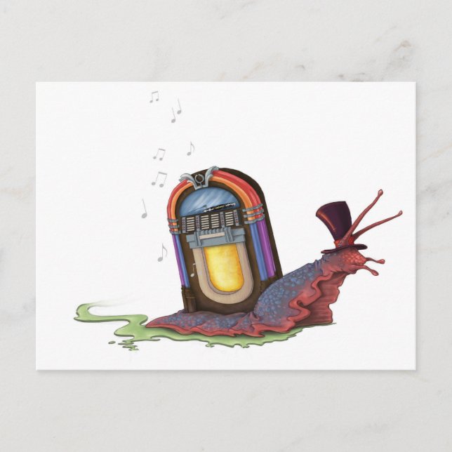 Postal Jukebox Snail (Anverso)