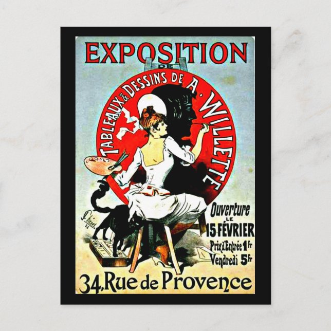 Postal Jules Chéret 12 (Anverso)