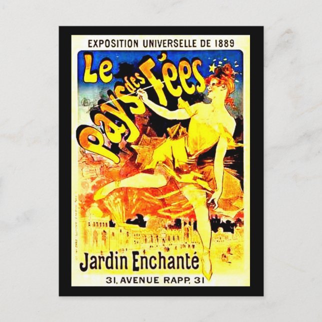 Postal Jules Chéret 13 (Anverso)