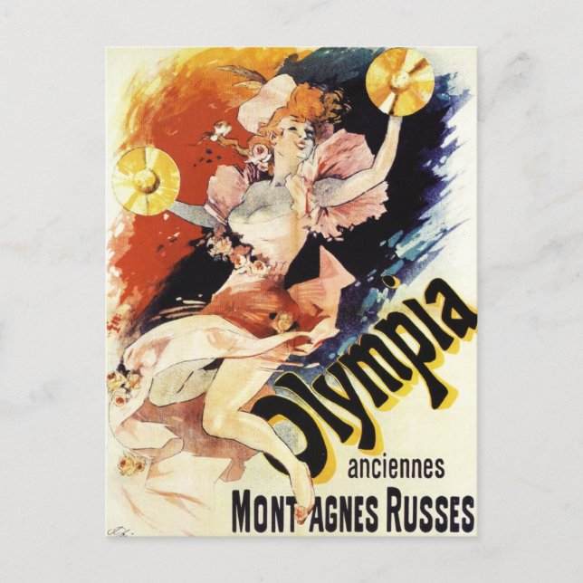 Postal Jules Cheret Olympia Postcard (Anverso)