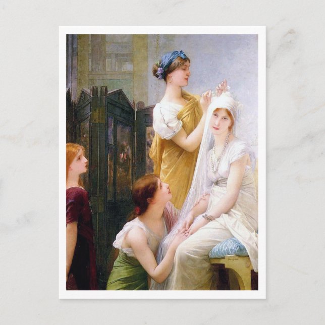 Postal Jules Joseph LeFebvre, La Fiancée (Anverso)