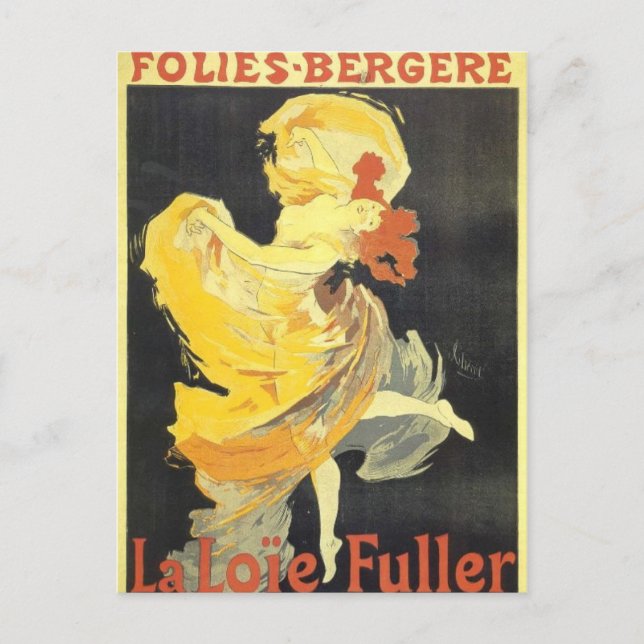 Postal julets Cheret Poster Art (Anverso)