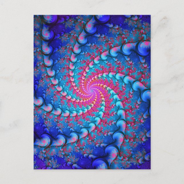 Postal Julia Fractal (Anverso)