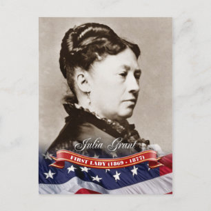 Postal Julia Grant, Primera Dama de los Estados Unidos