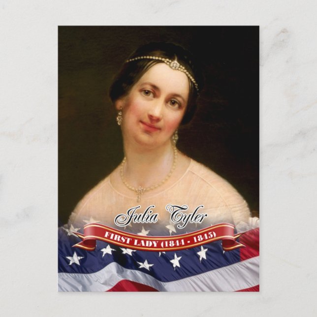 Postal Julia Tyler, Primera Dama de los Estados Unidos (Anverso)
