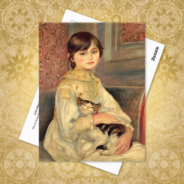 Postal Julie Manet Cat Pierre-Auguste Renoir (Subido por el creador)