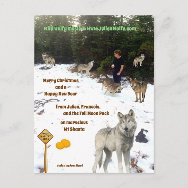 Postal Julien, Francois y el Paquete Luna Completo (Anverso)