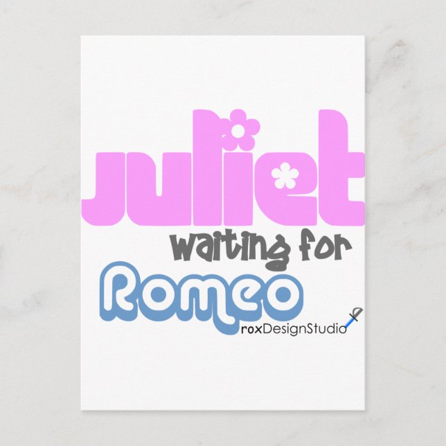 Postal Julieta esperando a Romeo (Anverso)