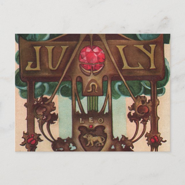 Postal Julio - Leo (Anverso)