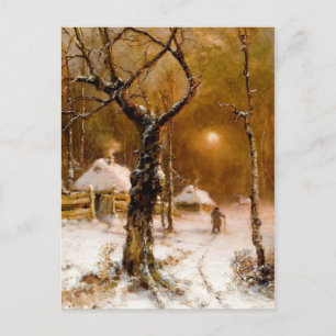Postal Julius Kpalanca: Paseo Nocturno de Invierno